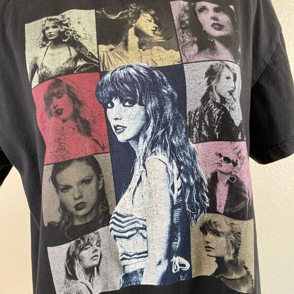 Taylor Swift The ERAs tour official merchandise black t-shirt size large - Picture 2 of 7